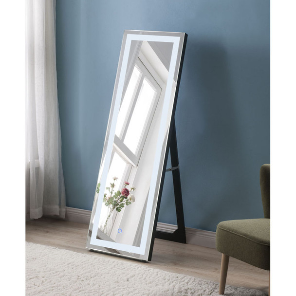 ACME 97714 Nyoka Floor Mirror with LED, Mirrored