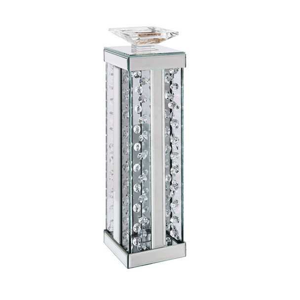 ACME 97622 Nysa Accent Candleholder (Set-2), Mirrored & Faux Crystals