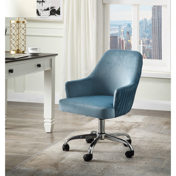 ACME 93071 Vorope Office Chair, Blue Velvet