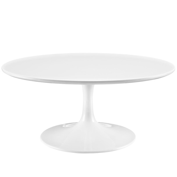 Modway Lippa 36" Round Wood Coffee Table EEI-1646-WHI White