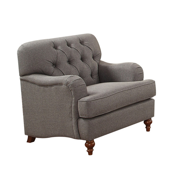 ACME Alianza Chair, Dark Gray Fabric