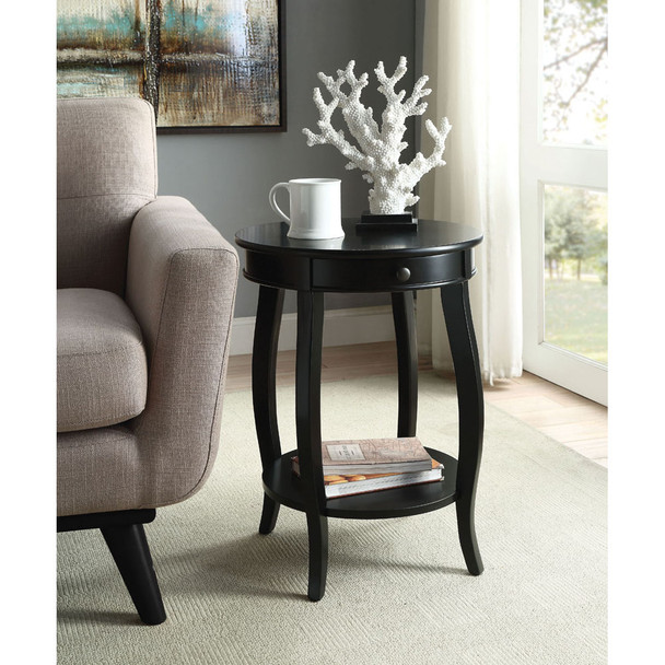 ACME 82812 Alysa Accent Table, Black