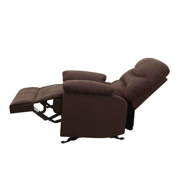 ACME 00632 Arcadia Recliner, Chocolate Microfiber