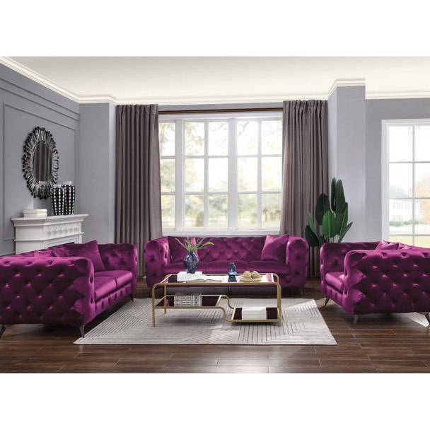 ACME 54905 Atronia Sofa, Purple Fabric