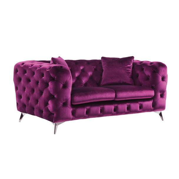 ACME 54906 Atronia Loveseat, Purple Fabric