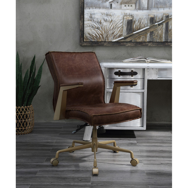 ACME 92483 Attica Executive Office Chair, Espresso Top Grain Leather