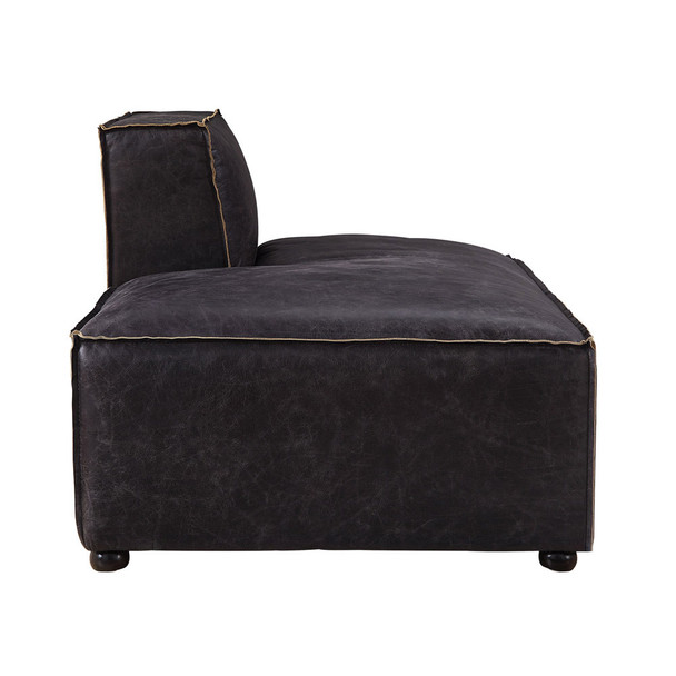 ACME 56588 Birdie Modular - Chaise, Antique Slate Top Grain Leather