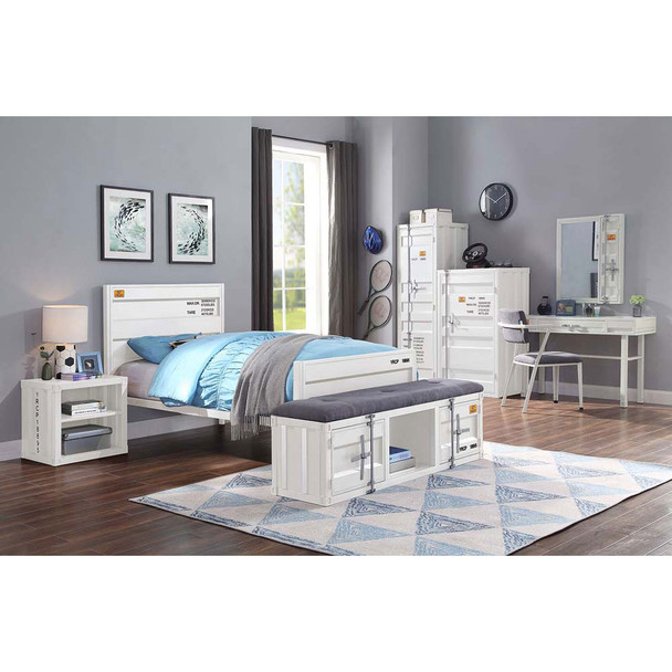 ACME 35900T Cargo Twin Bed, White