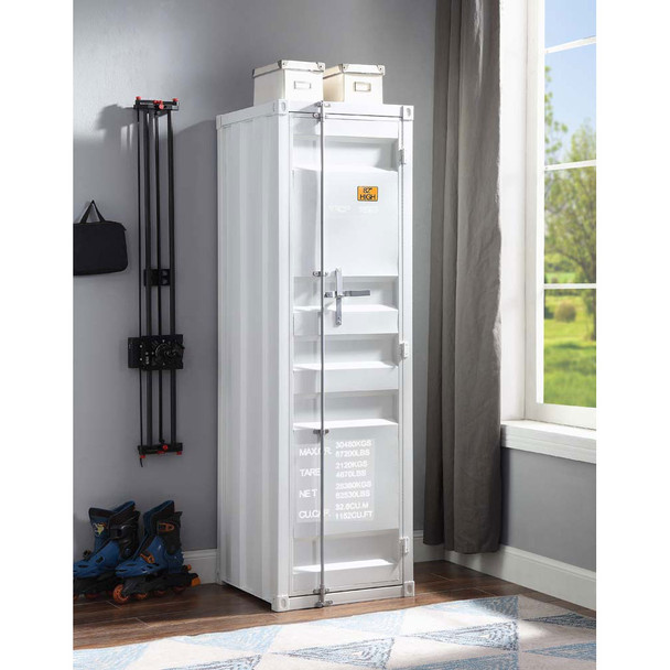 ACME 35911 Cargo Single Door Wardrobe, White