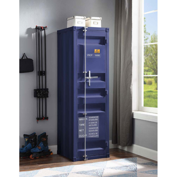 ACME 35941 Cargo Single Door Wardrobe, Blue