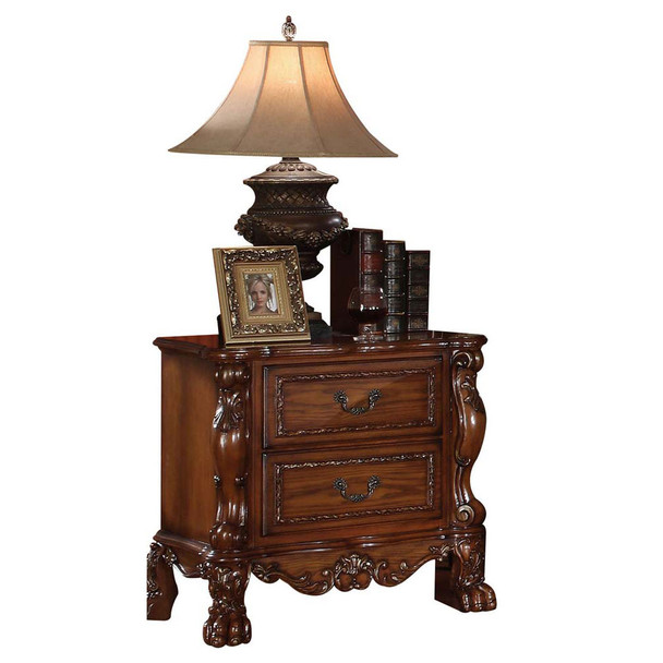 ACME Dresden Nightstand, Cherry Oak