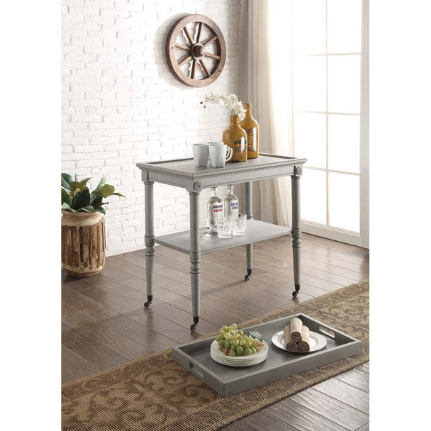 ACME 82906 Frisco Tray Table, Antique Slate