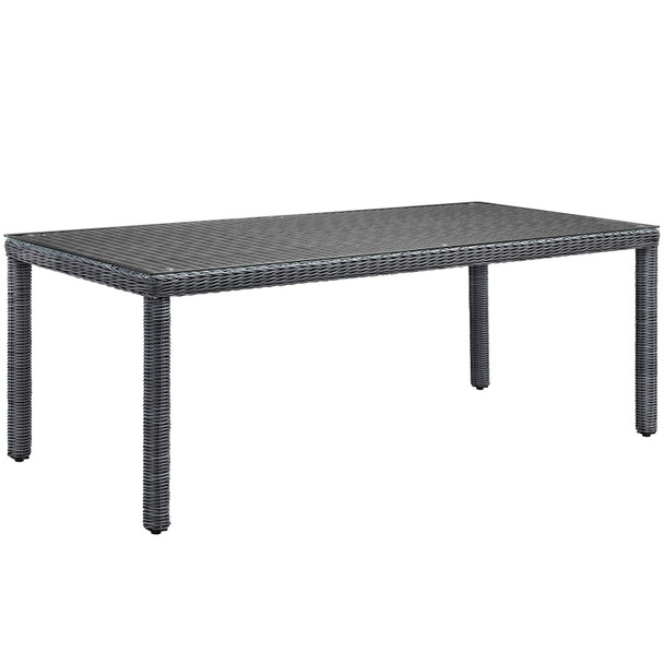 Modway Summon 83" Outdoor Patio Dining Table EEI-1942-GRY Gray