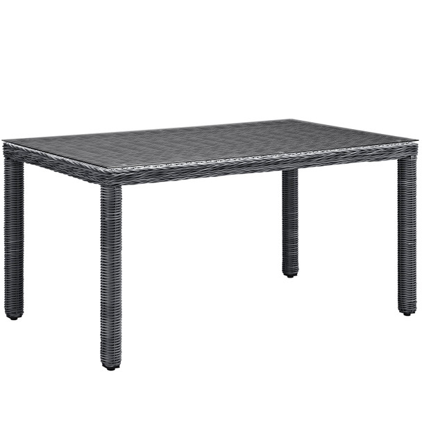 Modway Summon 59" Outdoor Patio Dining Table EEI-1945-GRY Gray