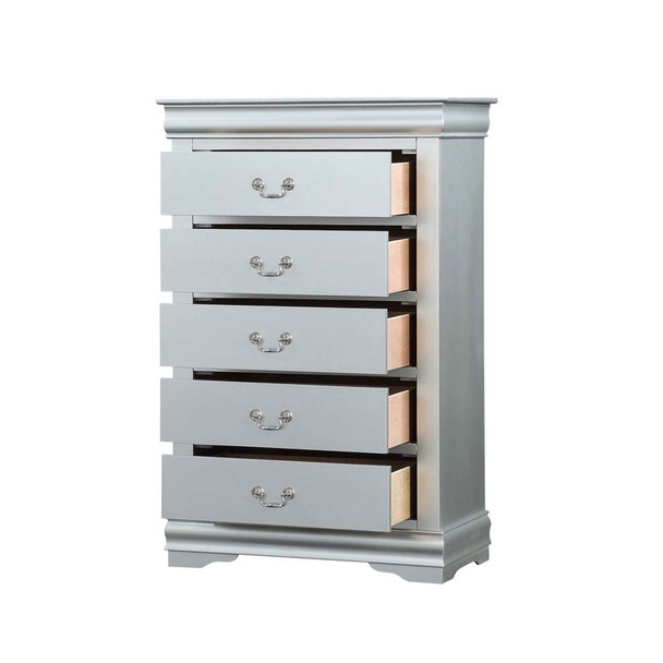 ACME 26736 Louis Philippe Chest, Platinum