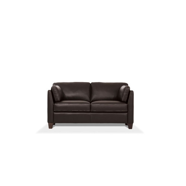 ACME 55011 Matias Loveseat, Chocolate Leather