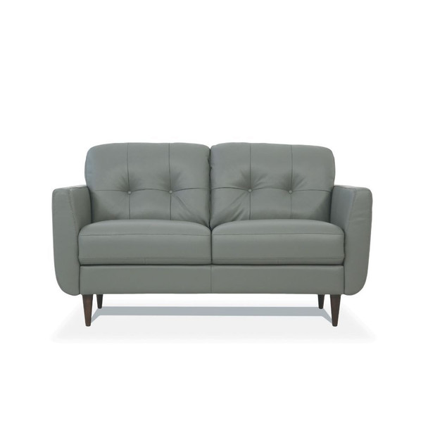 ACME 54961 Radwan Loveseat, Pesto Green Leather