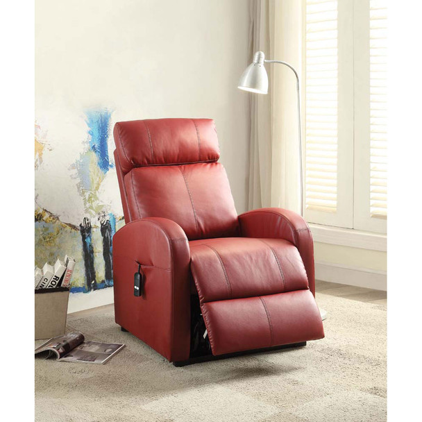 ACME 59406 Ricardo Recliner with Power Lift, Red PU