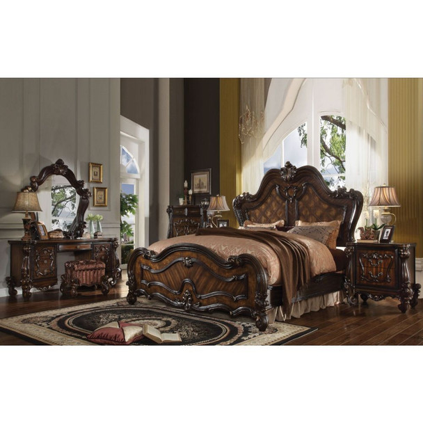 ACME 21784CK Versailles California King Bed, Cherry Oak (1Set/3Ctn)