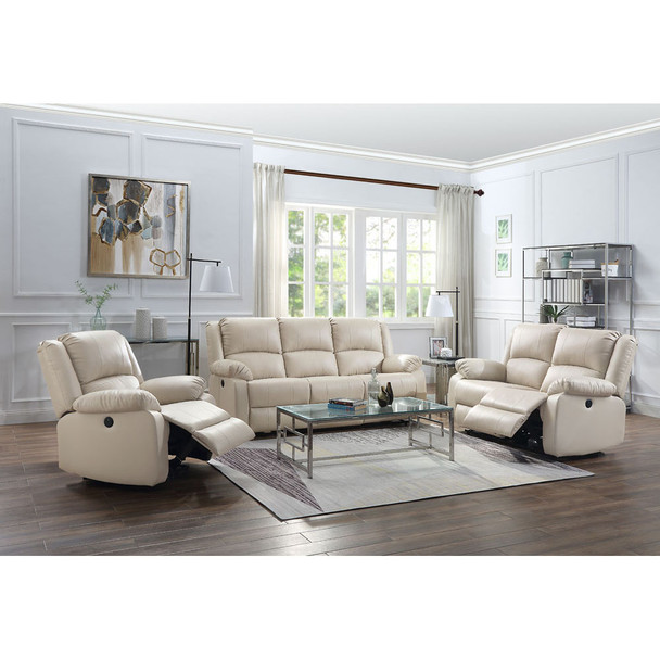 ACME 54612 Zuriel Power Recliner, Beige PU