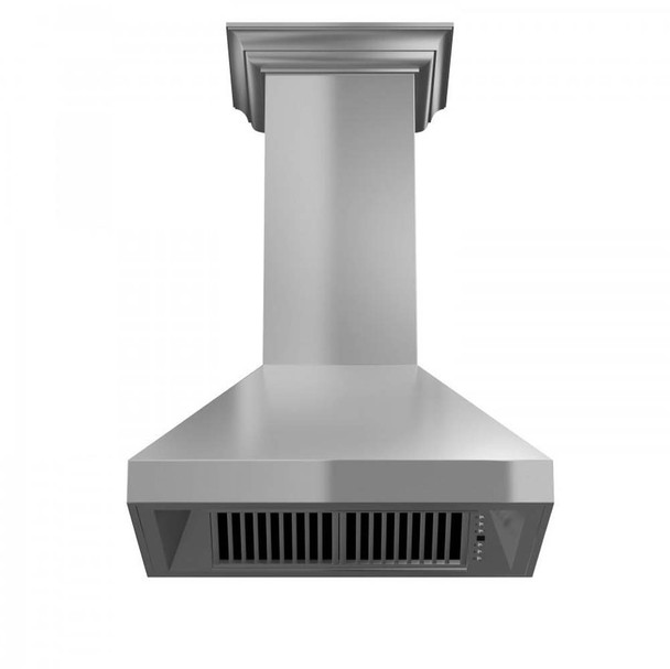 ZLINE 597CRN-42 - 42" Wall Mount Range Hood in Stainless Steel with Crown Molding