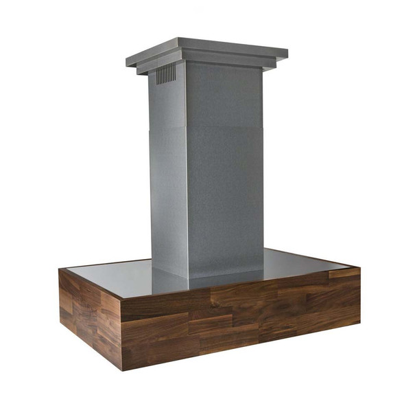 ZLINE 681W-30 - 30" Designer Series Wooden Wall Mount Range Hood in Butcher Block