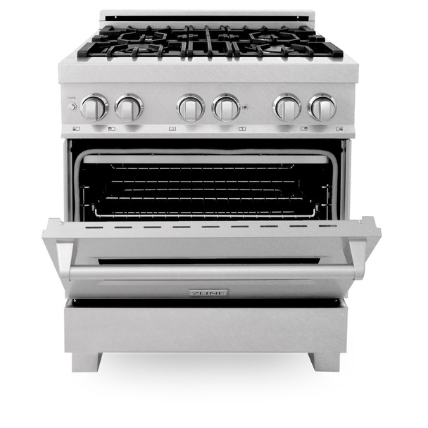 ZLINE 30" Professional Dual Fuel Range with Blue Gloss Door (RAS-BG-30)