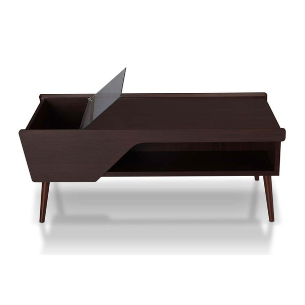 Furniture of America FGI-1799C5 Rige Mid-Century Modern Open Storage Coffee Table