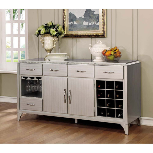 Furniture of America IDF-3020SV Sia Contemporary Multi-Storage Server