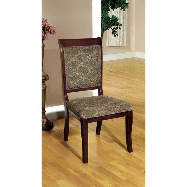 Furniture of America IDF-3224SC Nick Traditional Padded Side Chairs (Set of 2)