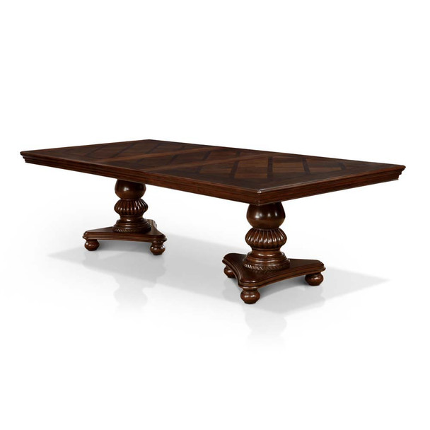 Furniture of America IDF-3350T Jill Traditional 24-Inch Leaf Dining Table