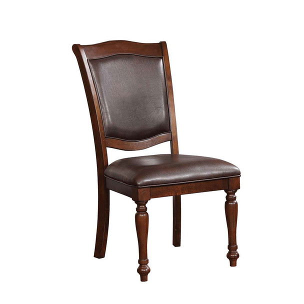 Furniture of America IDF-3453SC Alder Traditional Padded Side Chairs (Set of 2)