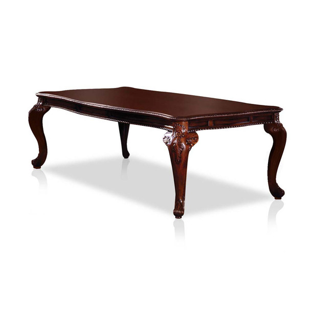 Furniture of America IDF-3845CH-T Napa Traditional Curved Dining Table