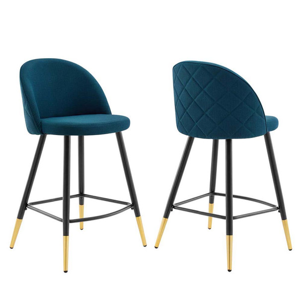 Modway EEI-4528 Cordial Fabric Counter Stools - Set of 2