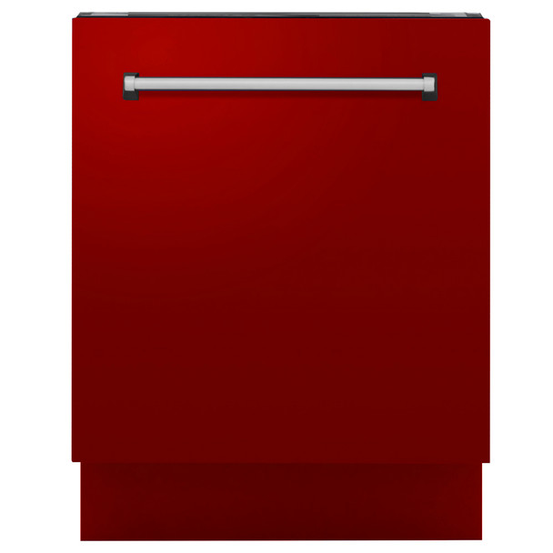 ZLINE DWV-RG-24 24" Tall Tub Style Dishwasher in Gloss Red