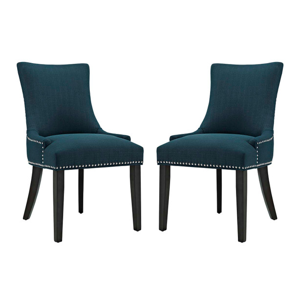 Modway Marquis Dining Side Chair Fabric Set of 2 Azure EEI-2746-AZU-SET
