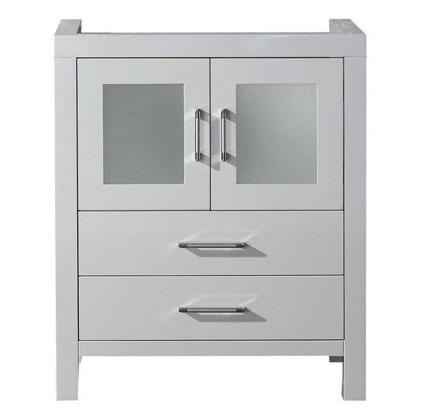 Virtu USA KS-70028-CAB-WH Dior 28" Cabinet Only in White