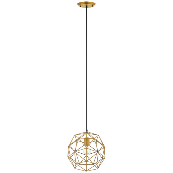 Modway Rarity Geometric Decagon-Shaped Brass Pendant Light EEI-2911