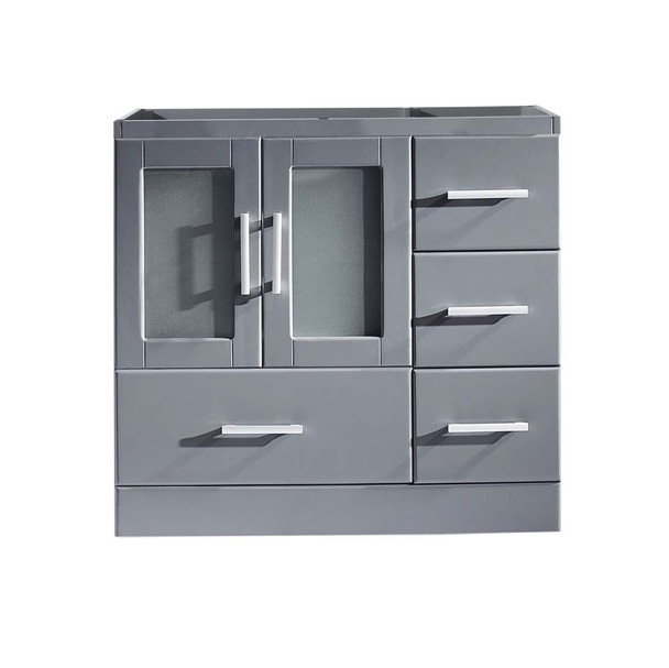 Virtu USA MS-6736-CAB-GR Zola 36" Cabinet Only in Grey