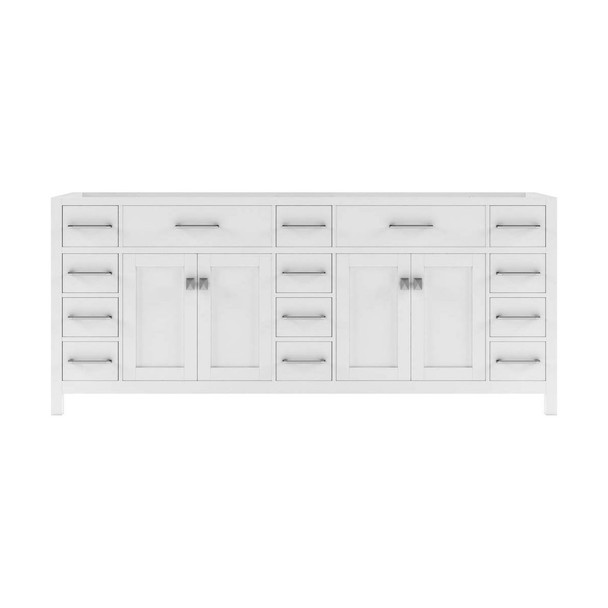 Virtu USA MD-2178-CAB-WH Caroline Parkway 78" Cabinet Only in White