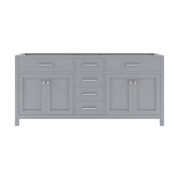 Virtu USA MD-2072-CAB-GR Caroline 72" Cabinet Only in Grey