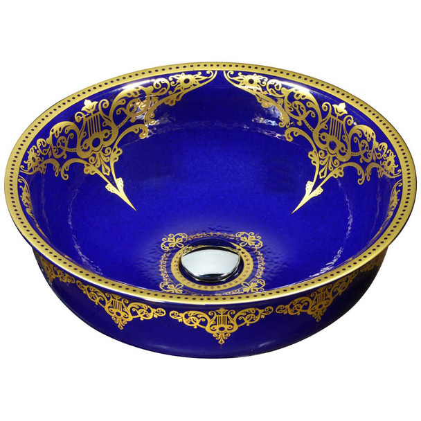 ANZZI Sauano Series Vessel Sink In Royal Blue - LS-AZ8206