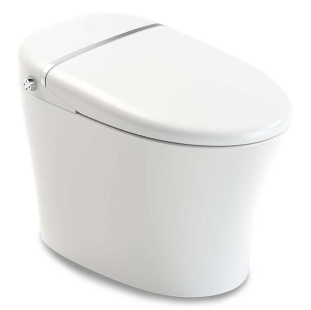 ANZZI Envo Aura Smart Toilet Bidet with Remote & Auto Flush - TL-STSF851WH