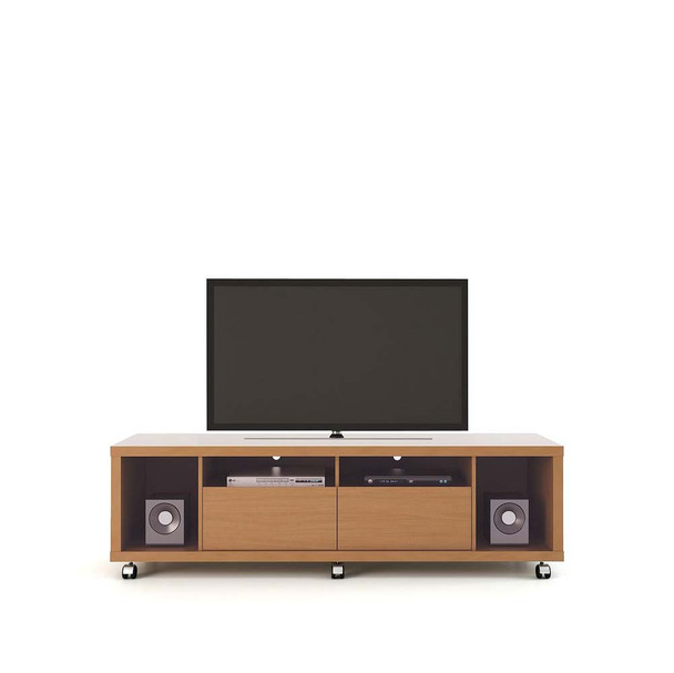 Manhattan Comfort 15454 Cabrini TV Stand 1.8 in Maple Cream and Nude