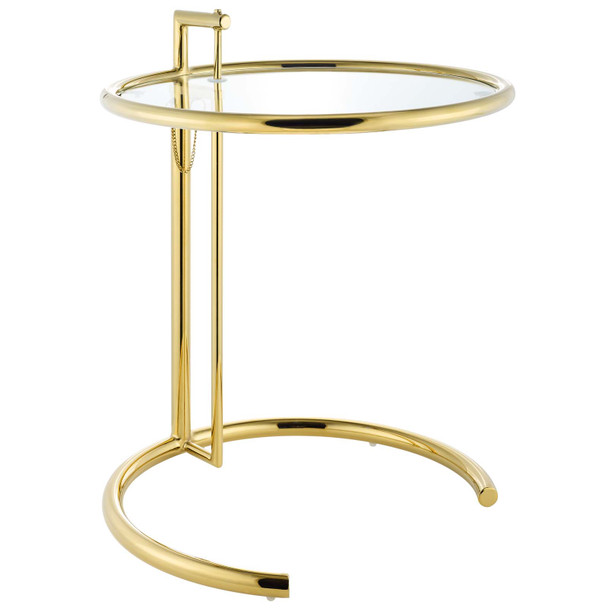 Modway Eileen Gold Stainless Steel End Table EEI-3580-GLD Gold