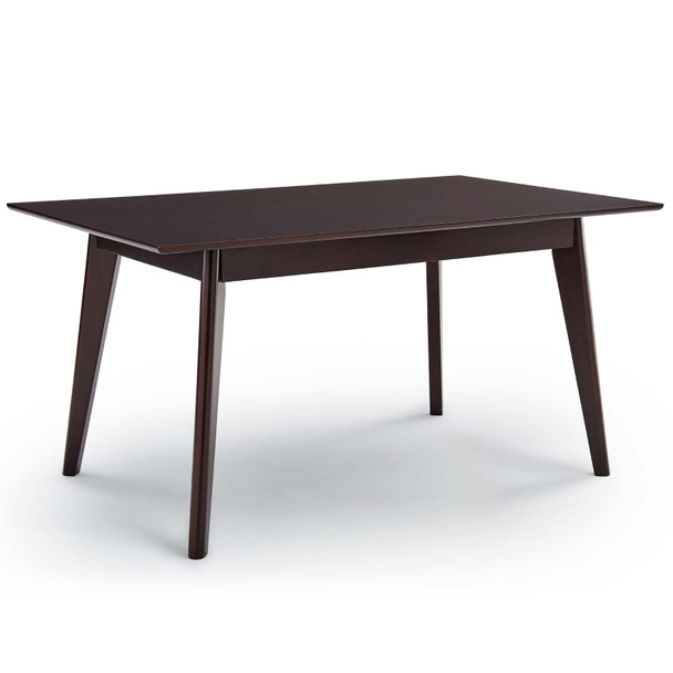 Modway Oracle 59" Rectangle Dining Table EEI-3747-CAP Cappuccino