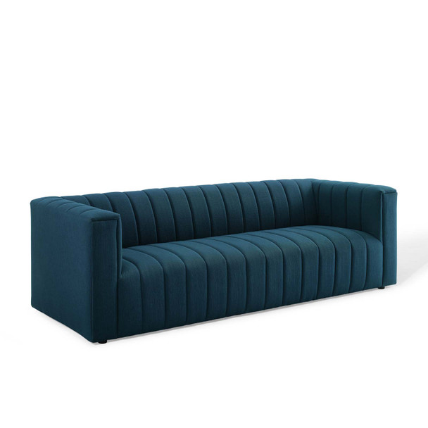 Modway Reflection Channel Tufted Upholstered Fabric Sofa EEI-3881-AZU Azure
