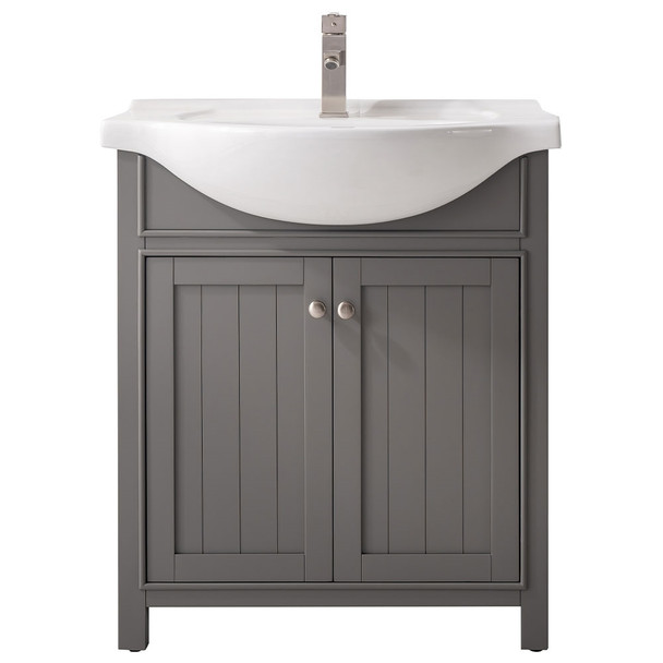 Design Element Marian 30" Single Sink Vanity In Gray