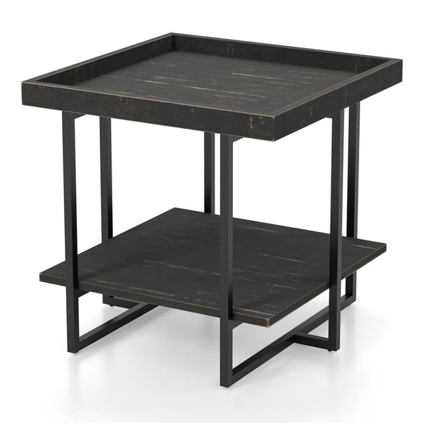 Furniture of America IDF-4344E Prakers 1-Shelf End Table