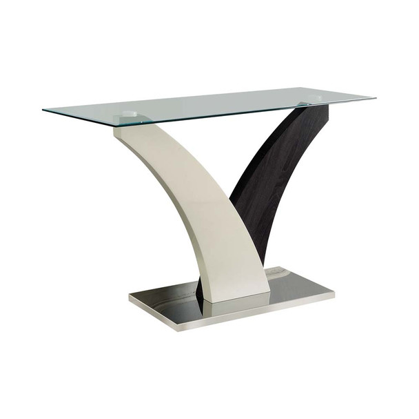 Furniture of America IDF-4244S Richene Contemporary Glass Top Console Table